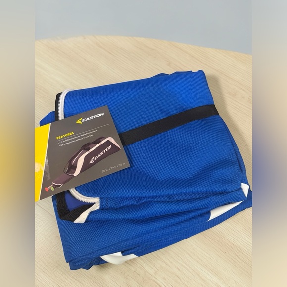 Easton Royal Blue Baseball Bat Bag with White Logo and Black Strap - Picture 3 of 3